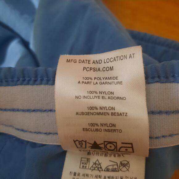 Patagonia Womens Blue Baggies Shorts With Side Slant Pockets Size XL - Picture 6 of 8
